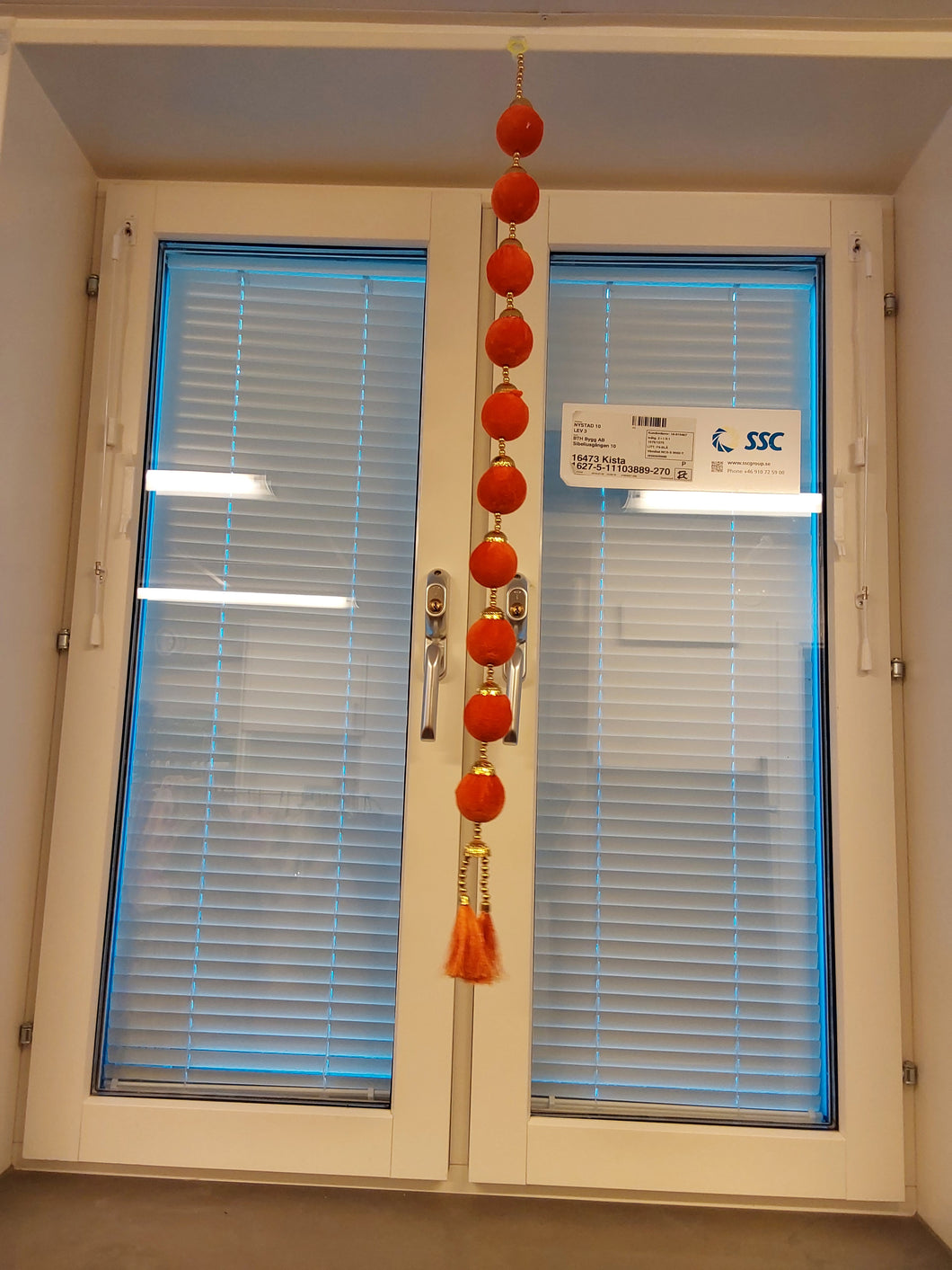 Balls hanging