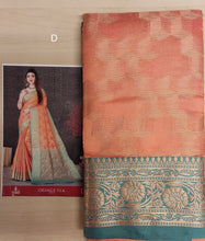 Load image into Gallery viewer, Orange Silk Saree
