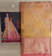 Load image into Gallery viewer, Orange Silk Saree
