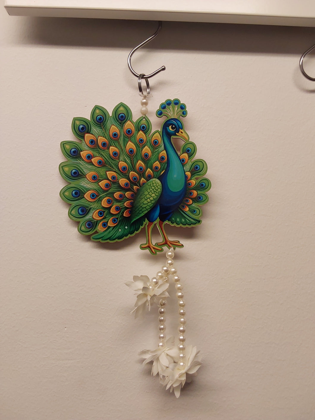 Peacock hanging