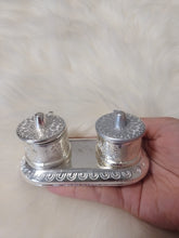 Load image into Gallery viewer, German Silver kumkum box for gifting and pooja
