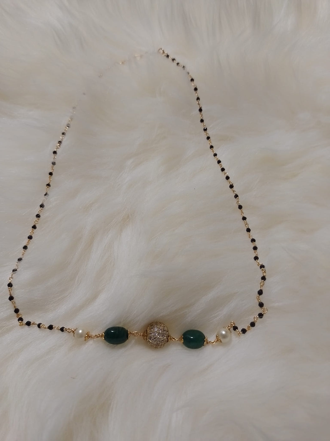 Black bead chain