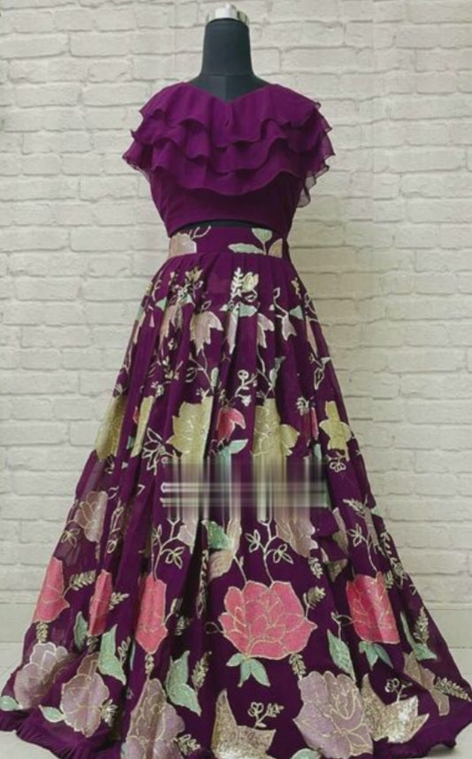 WEDDING CROP TOP LAHENGA