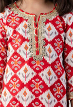 Load image into Gallery viewer, Kurta Sharara Kids Cotton Embroidered Set  Kurta Sets
