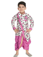 Boys Pink Art Silk Sherwanis
